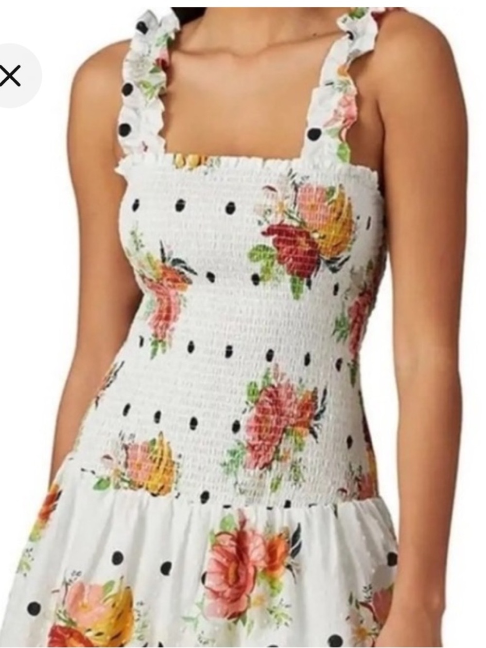 FARM Rio Floral Tiered Midi Dress Nanju.